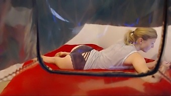 German Hidden Camera Captures Sister Filming Brother'S Blowjob And Facial