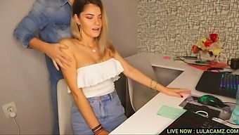 Seductive Secretary Gets A Steamy Massage In The Office