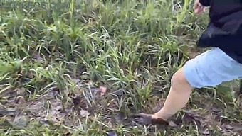 Strolling Without Shoes In A Wet And Muddy Marsh - Dirty Feet