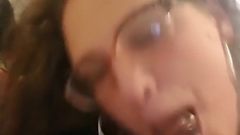 Shay Giving Oral Sex To A Black Man With Ejaculation
