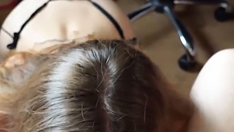 Eye Contact While Performing Oral Sex And Receiving Ejaculation In Mouth
